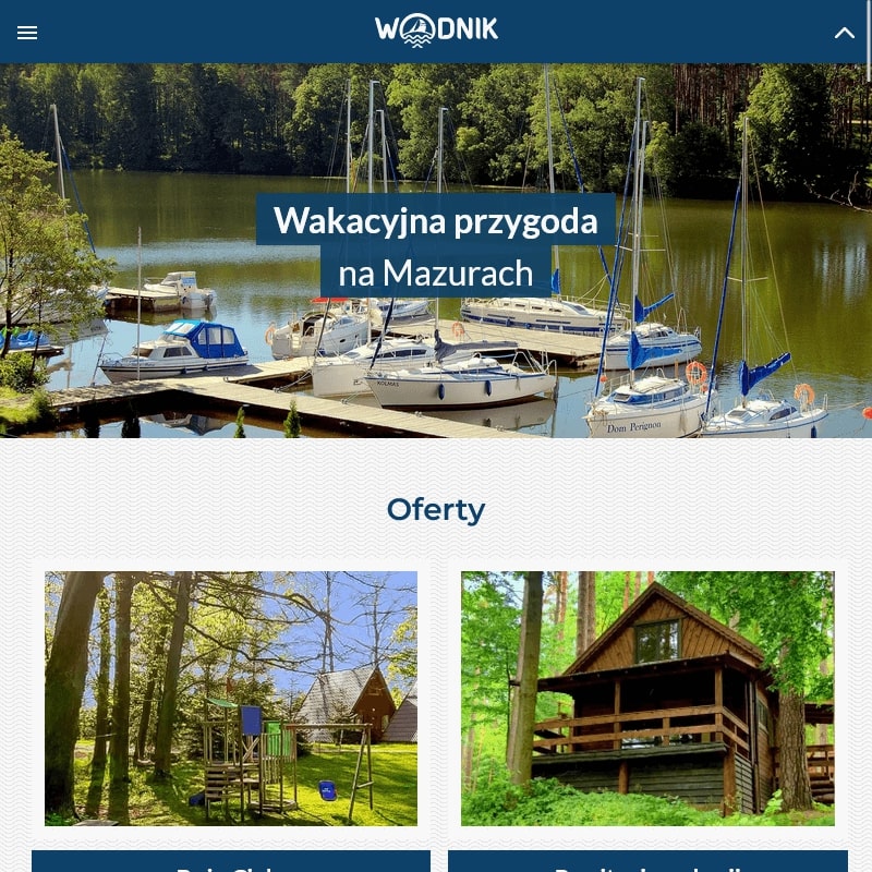 Warmia i Mazury — domki nad jeziorem